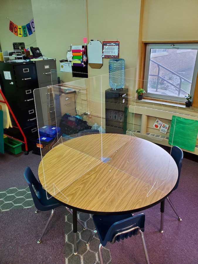 Split Barriers for Desks